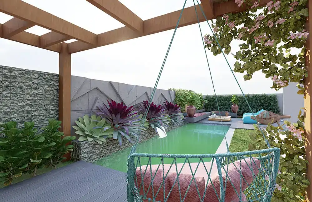 Pergolado Decorado para Churrasqueira