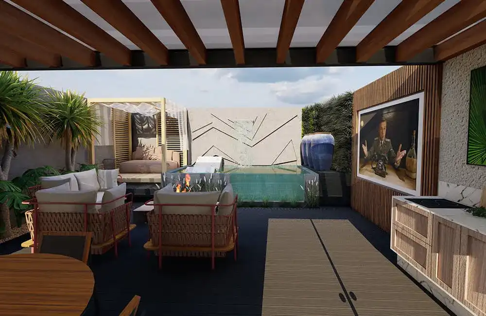 Churrasqueira para pergolado