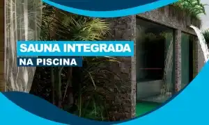 Piscina com Sauna Integrada
