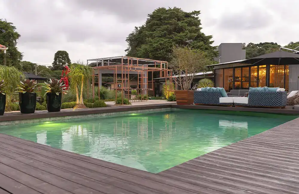 Iluminação para Piscina Decoração