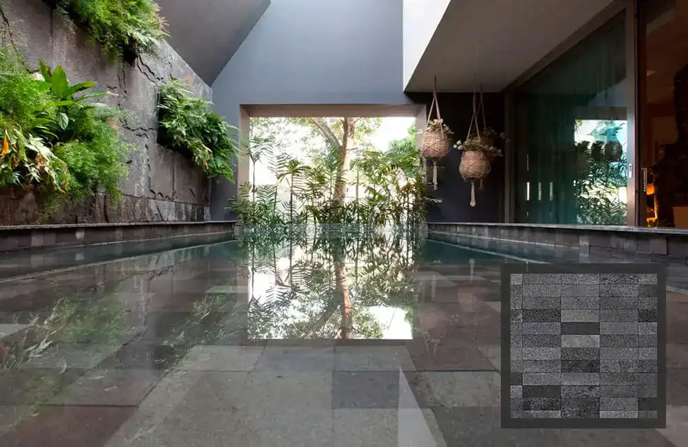 Revestimento de pedras naturais 56 Pedra Hitam Revestimentos