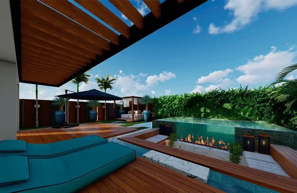 Pergolado de Madeira com Plantas