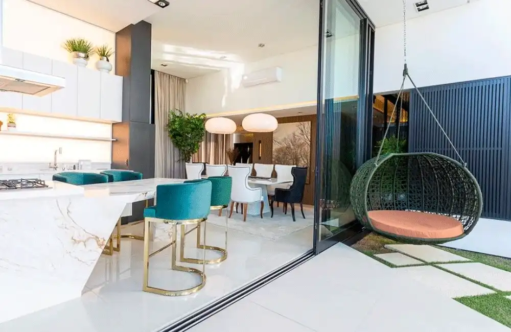 área gourmet moderna