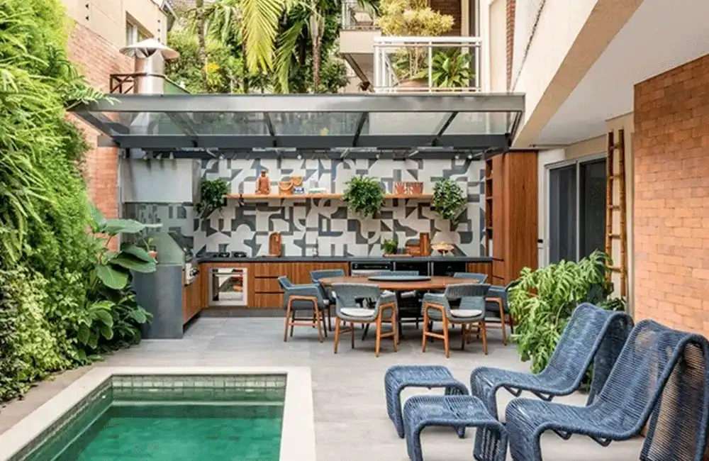 Espaço gourmet pequeno