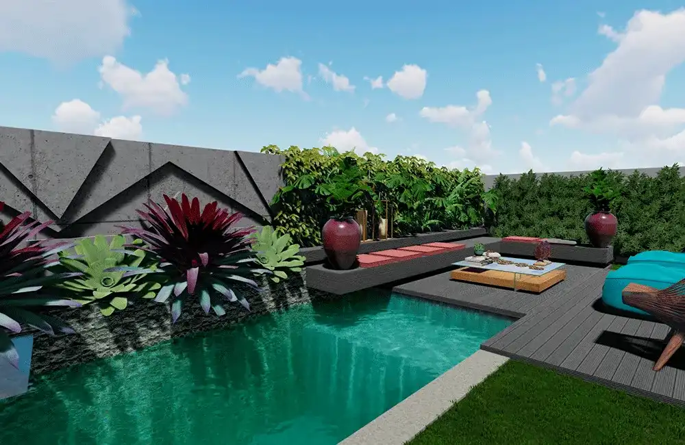 Piscina de Concreto: Como Fazer? Projetos e Modelos +39 Fotos 92 Decoração Piscina de Concreto Pequena