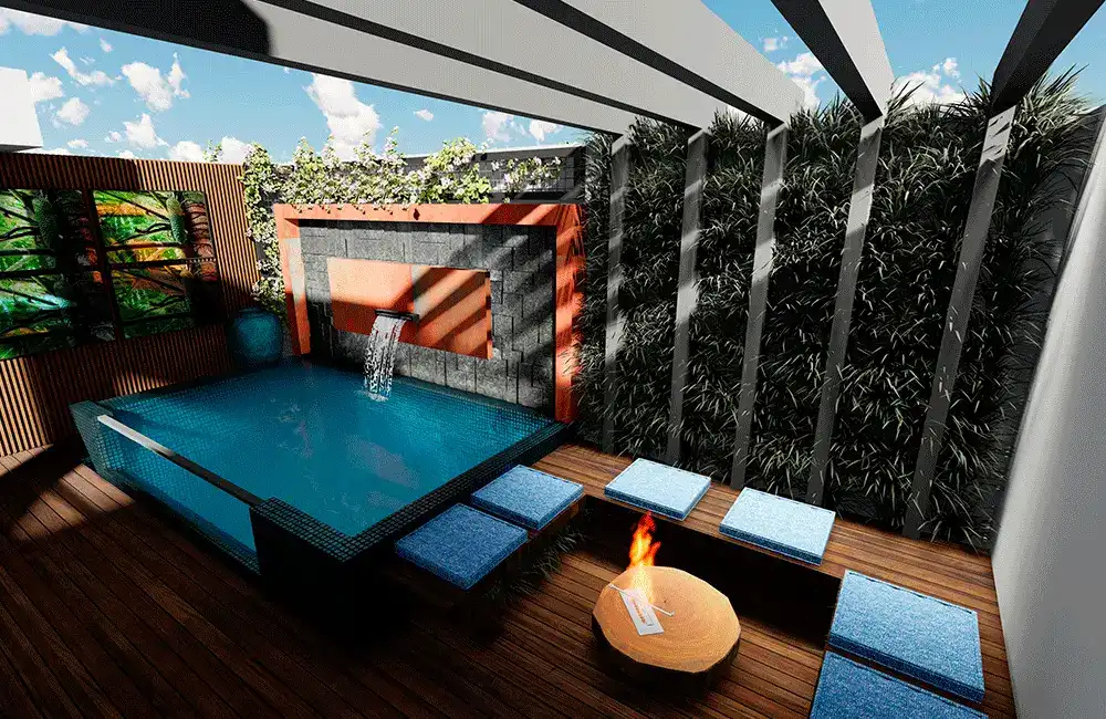 Projeto De Piscina: Receba Orçamento e Ideias Grátis 14 Projeto Piscina de Vidro