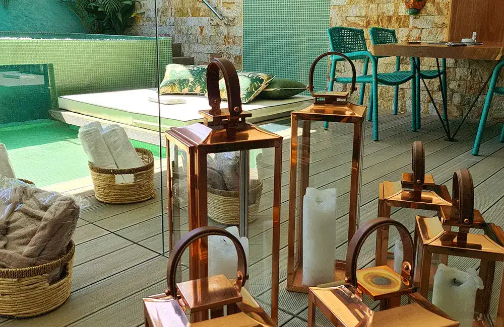 luminárias para piscina