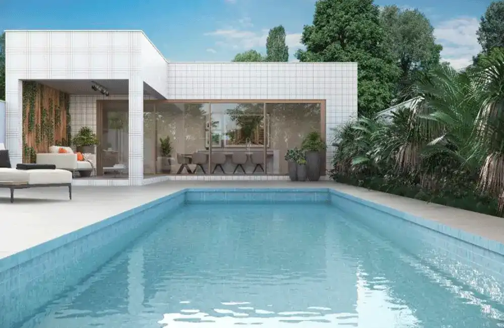 Piscina Branca: 20 Dicas para Inspirar +34 Fotos 97 casas moderna com piscina