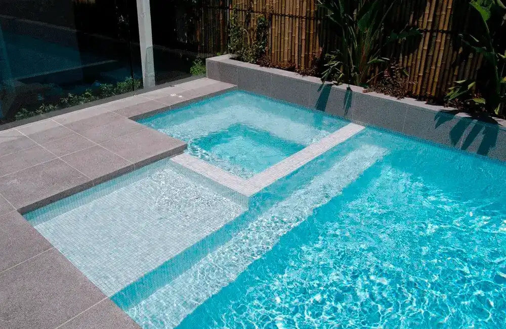 Piscina Branca: 20 Dicas para Inspirar +34 Fotos 95 piscina com spa integrada
