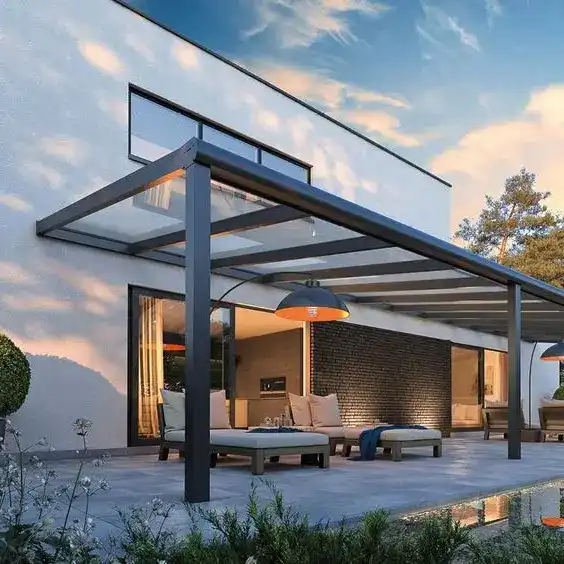 pergolado na fachada