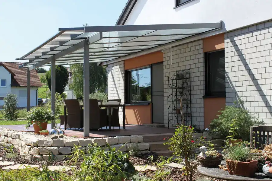 ambiente com pergolado