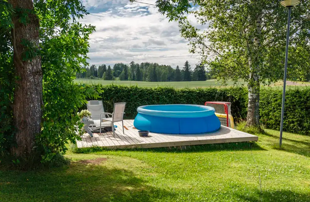 piscina de plástico