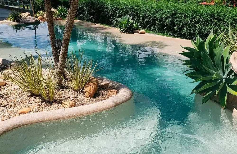 piscina de forma orgânica