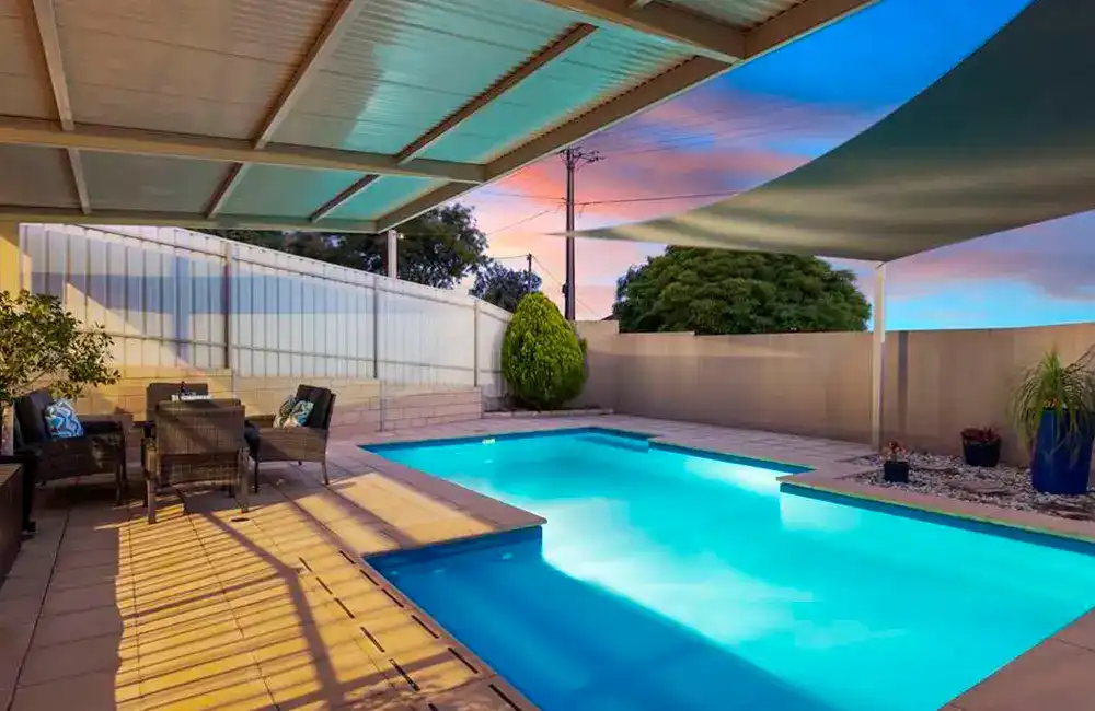 piscina com cobertura 