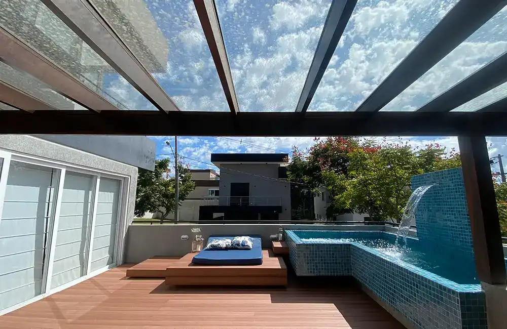 cobertural para area de lazer confortavel 