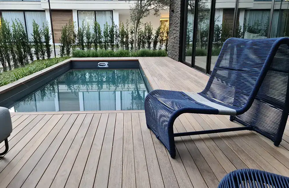 compocisão elegante para decoração de area de lazer 