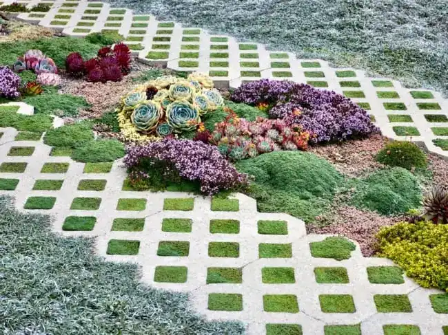 jardim com concregrama