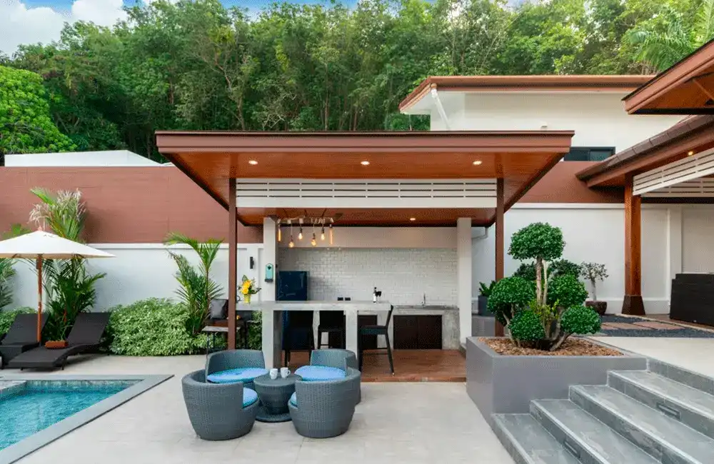 estilo moderna area de lazer