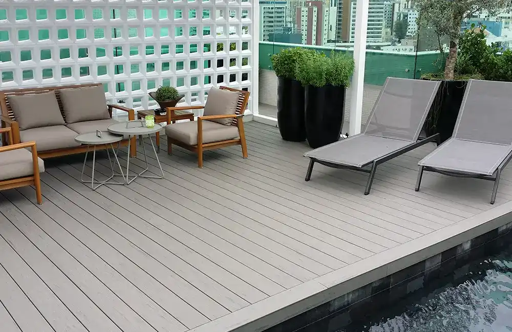 terraço com estilo unico de area de lazer 