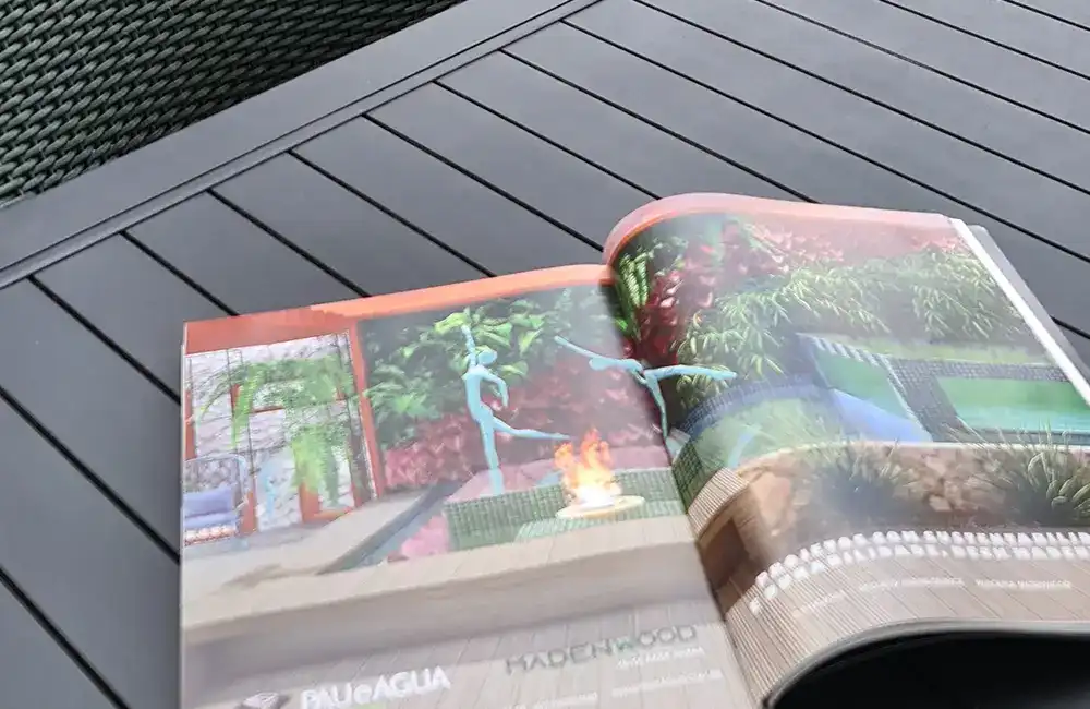 revista para inspiração de area de lazer