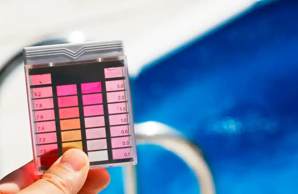 medição de ph no tratamento quimico da piscina