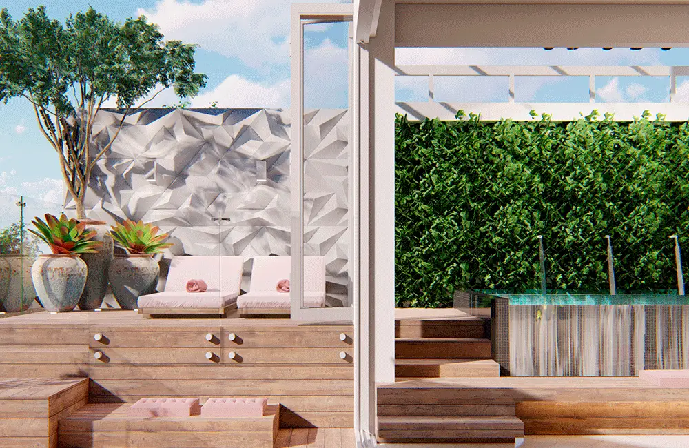 revestimentos para area gourmet com piscina