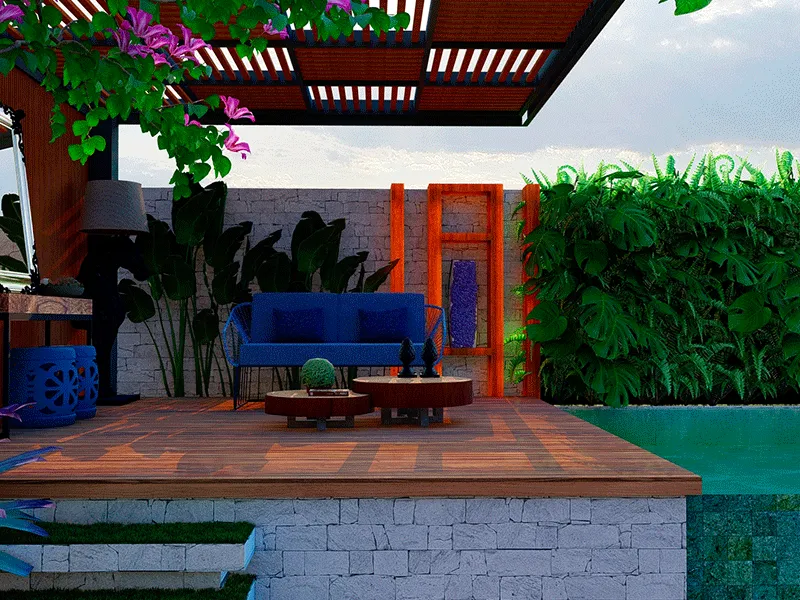 garden com pergolado