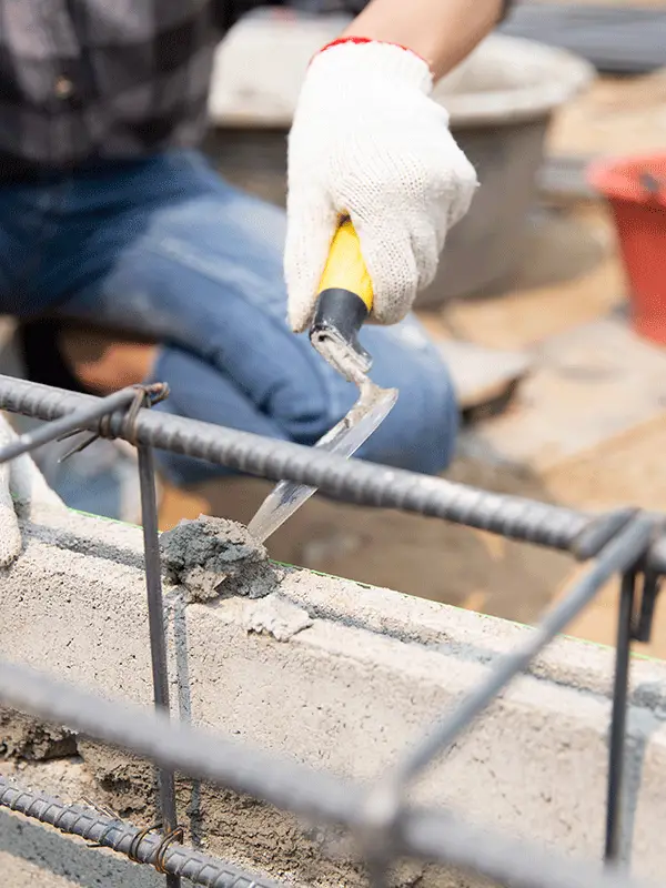 piscina de concreto armado, caixarinha detalhada