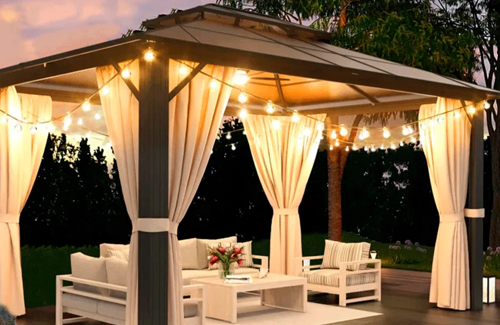 Gazebo de Madeira: Incrível Espaço no Jardim com Projetos para Inspirar 37 gazebo bangalo