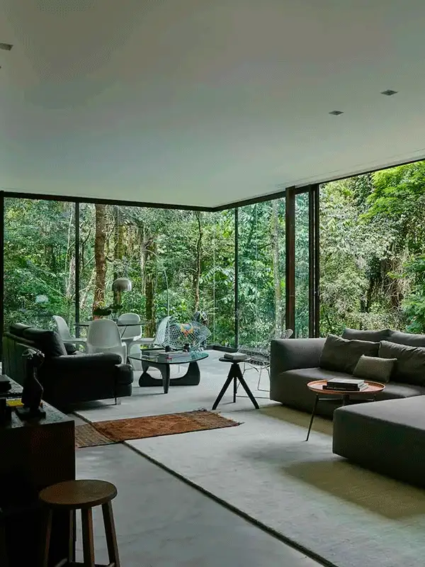 casa com vidro limpo