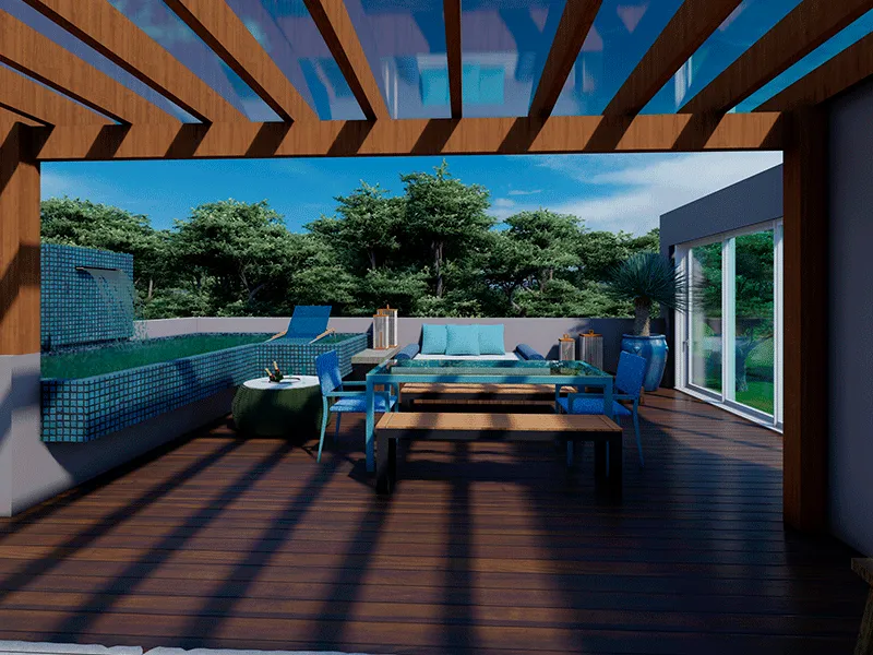 pergola com cobertura