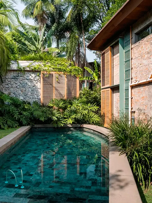 paisagismo para piscina