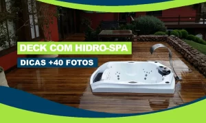 deck de madeira com jacuzzi