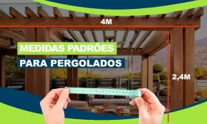 medidas, dimensão de pergolados