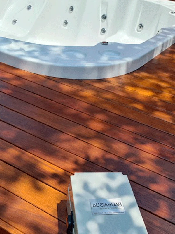 madeira cumaru para deck de hidro spa