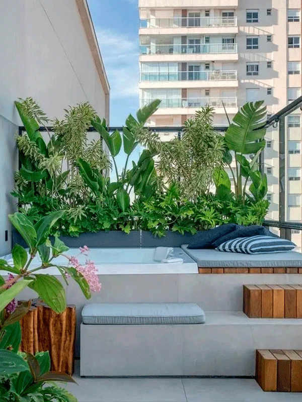 paisagismo para hidro spa