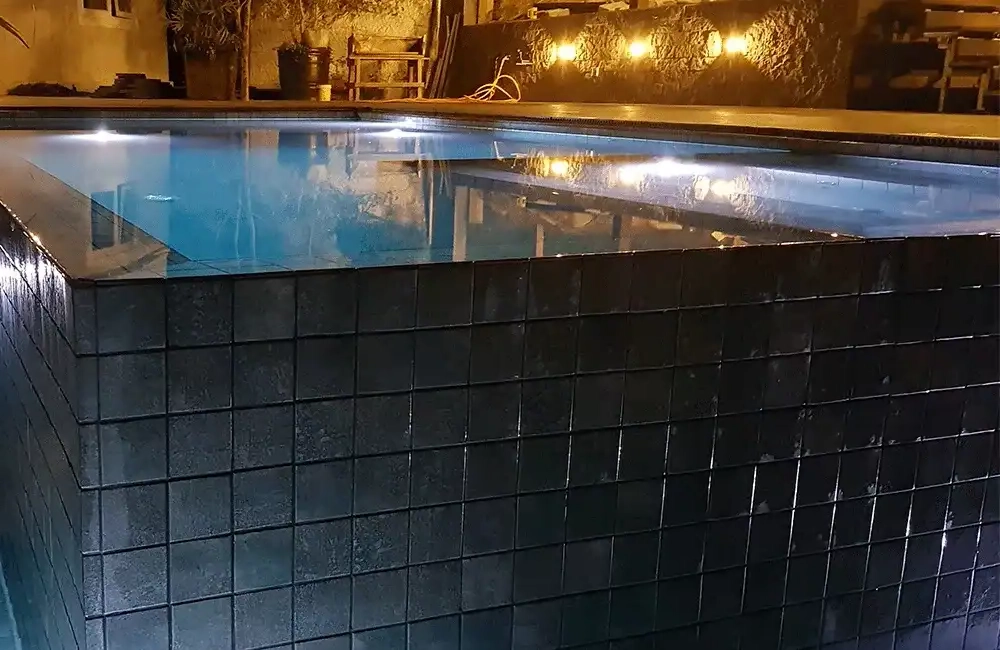 piscina no terraço