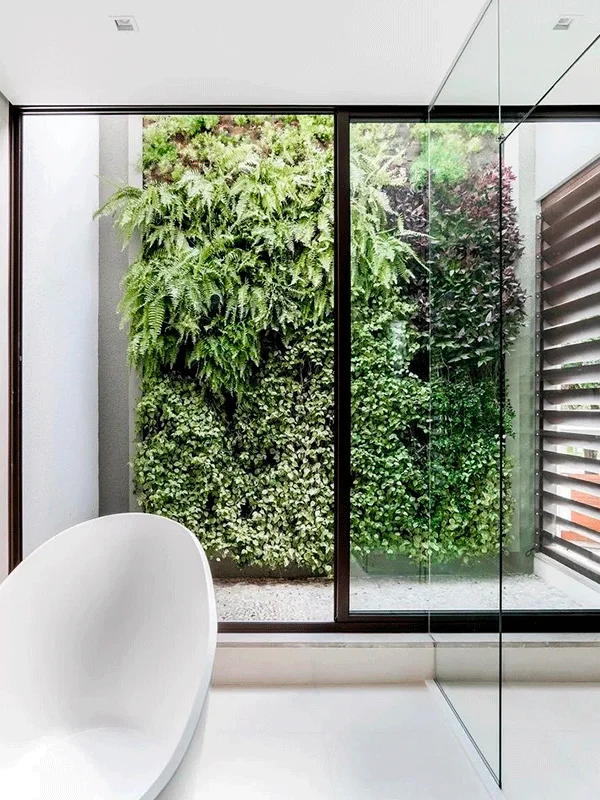 jardim de inverno com irrigação
