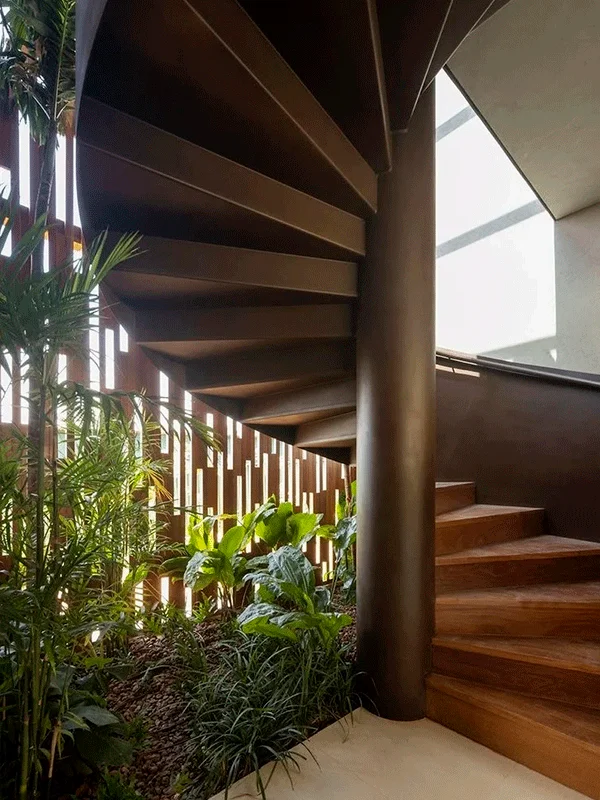 jardim na escada