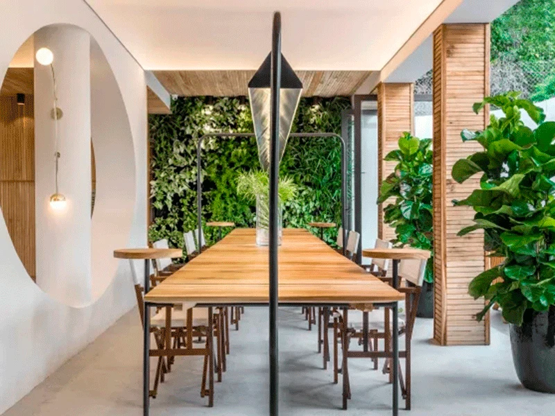 jardim de inverno na cozinha