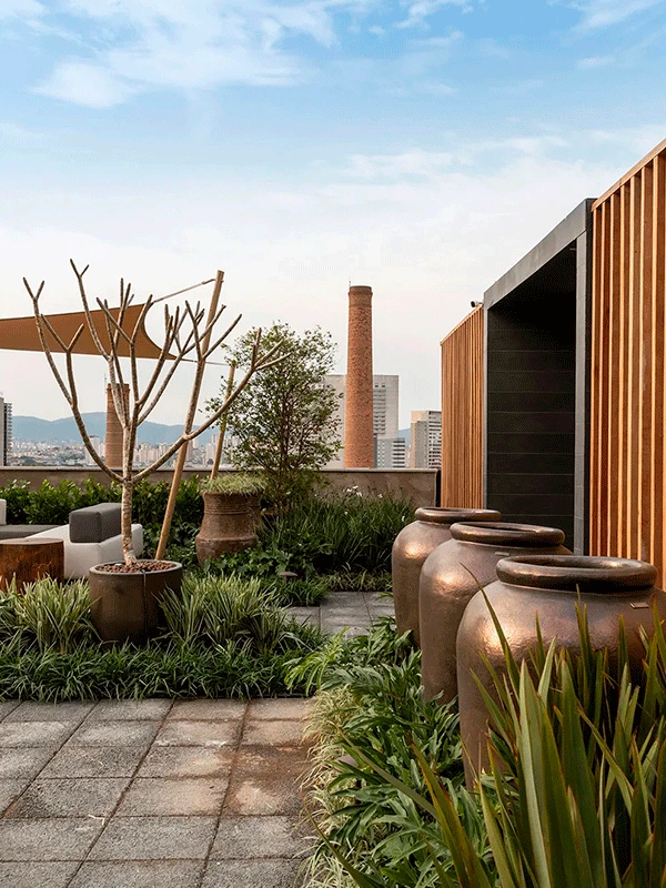jardim externo