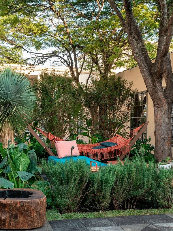 jardim aconchegante