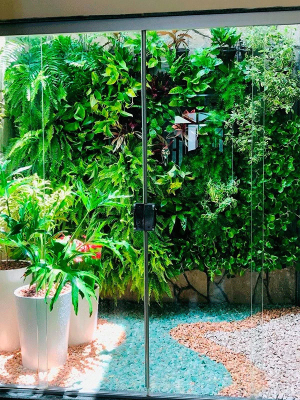 natureza no jardim vertical