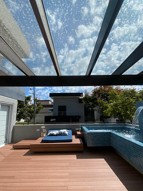 cobertura que não esquenta para pergolado