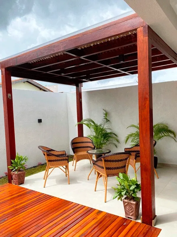 pergolado externo incrivel
