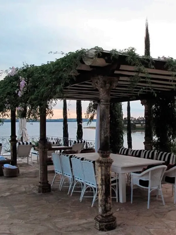 planejamento do pergolado rústico