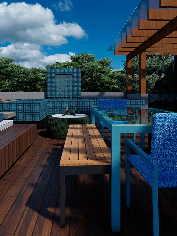 pergolado para área externa