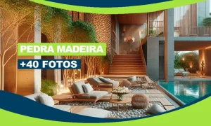 Pedra madeira capa