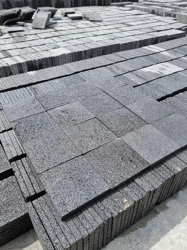 Pedra Hitam Lisa quadrada, fto do forncedor 