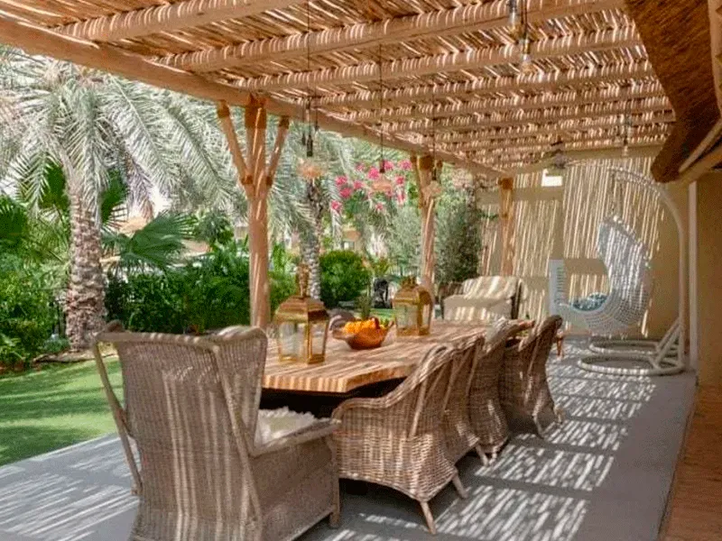 Pergolado na área externa